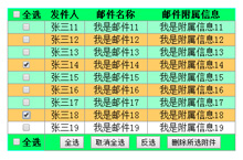 js表格列表全选反选删除