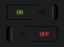 纯CSS3实现发光按钮开关切换特效