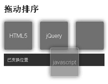 div拖动排序插件jquery.sortable