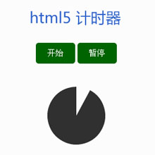 html5 canvas圆形计时器特效