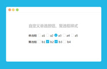 jQuery自定义单选按钮复选框代码