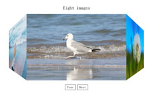 js+css3图片切换立体旋转代码