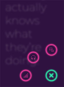 CSS3手机霓虹灯图标菜单特效