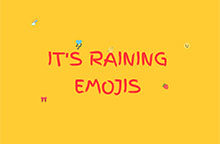 HTML5下雨Emoji表情动画特效