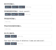 jQuery Input创建标签代码