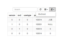 基于Bootstrap表格导出Excel插件