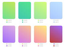 纯CSS3渐变色板配色代码