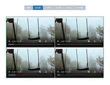 js视频监控分屏切换显示代码