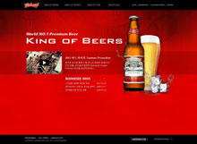 韩国啤酒网站酷站欣赏