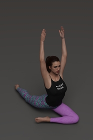 女士瑜伽锻炼高清图片