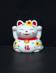陶瓷招财猫摆件图片