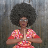 非洲美女爆炸头卷发发型图片