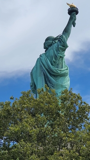 美国纽约自由女神像摄影图片