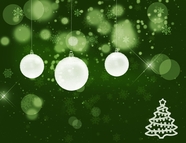 绿色梦幻圣诞节背景图片