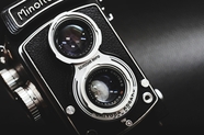 黑色经典古董相机图片