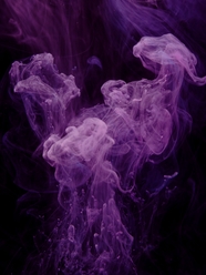 紫色烟絮状水彩艺术摄影图片