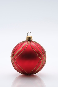 红色圣诞彩球饰品图片
