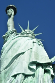 纽约自由女神像雕塑摄影图片