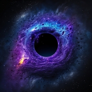 宇宙黑洞抽象摄影图片