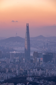 韩国摩天大楼乐天塔图片