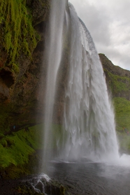 原生态冰岛瀑布风景图片