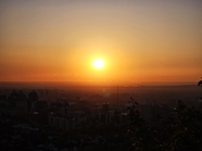 非主流黄昏城市夕阳图片