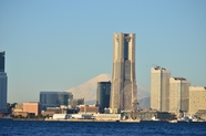 日本富士山城市风光摄影图片