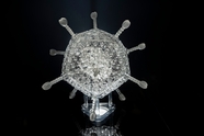 新冠病毒模型单色调摄影图片
