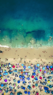 哥斯达黎加海边度假沙滩鸟瞰图摄影