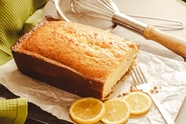 柠檬蛋糕摄影图片