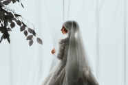 穆斯林新娘美女婚纱写真摄影图片