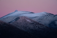 日暮黄昏火山风光摄影图片