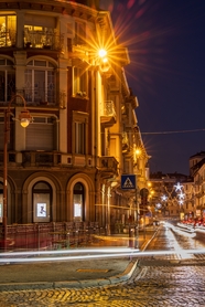 意大利街头建筑夜景摄影图片