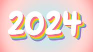 2024新年数字壁纸设计图片