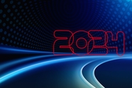 2024蓝色科技背景图片