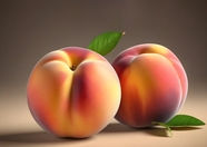 水蜜桃3D模型摄影图片