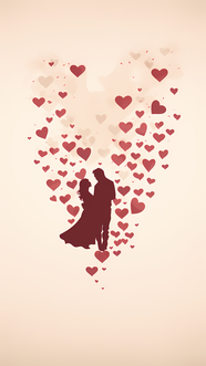 唯美浪漫情人节海报设计图片