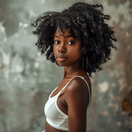 性感黑人美女内衣写真人体艺术图片