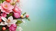 唯美粉色意境清新花卉背景图片