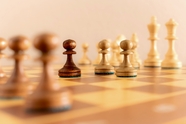 国际象棋棋子微距摄影图片