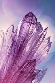 紫色水晶岩石局部摄影图片