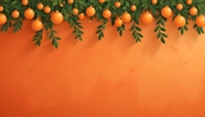 新鲜橙子墙壁背景摄影图片