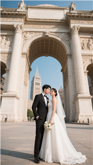 欧洲旅拍亚洲情侣婚纱摄影图片