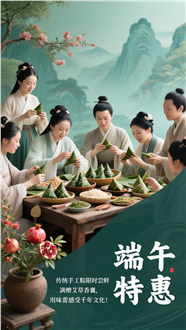 中国风端午特惠海报设计图片