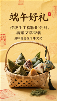 国风端午好礼海报素材图片