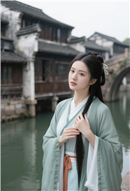 江南美女古风艺术写真摄影图片