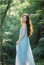 户外小清新治愈系美女人像艺术摄影