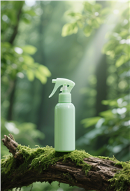 清新森林风护肤品摄影图片