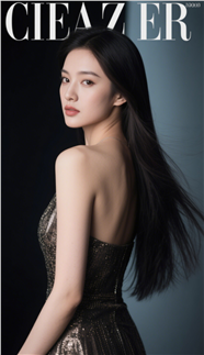 时尚杂志风格美女写真摄影图片