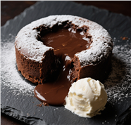 巧克力酱甜品蛋糕图片